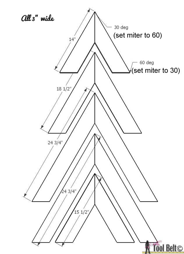 Rustic Christmas Tree Her Tool Belt