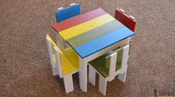 Simple Kid’s Table and Chair Set