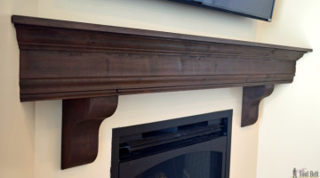 DIY Fireplace Mantel Shelf
