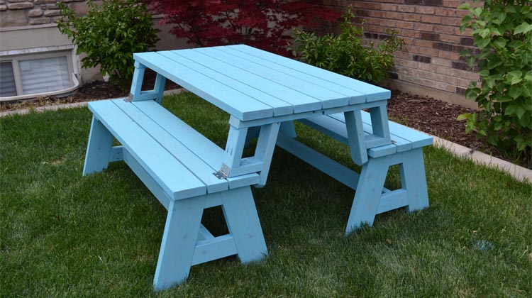 convertible picnic table and bench - her tool belt