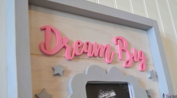 Dream Big – Wood Scroll Sign