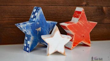 Worn *Red White and Blue* Star Blocks