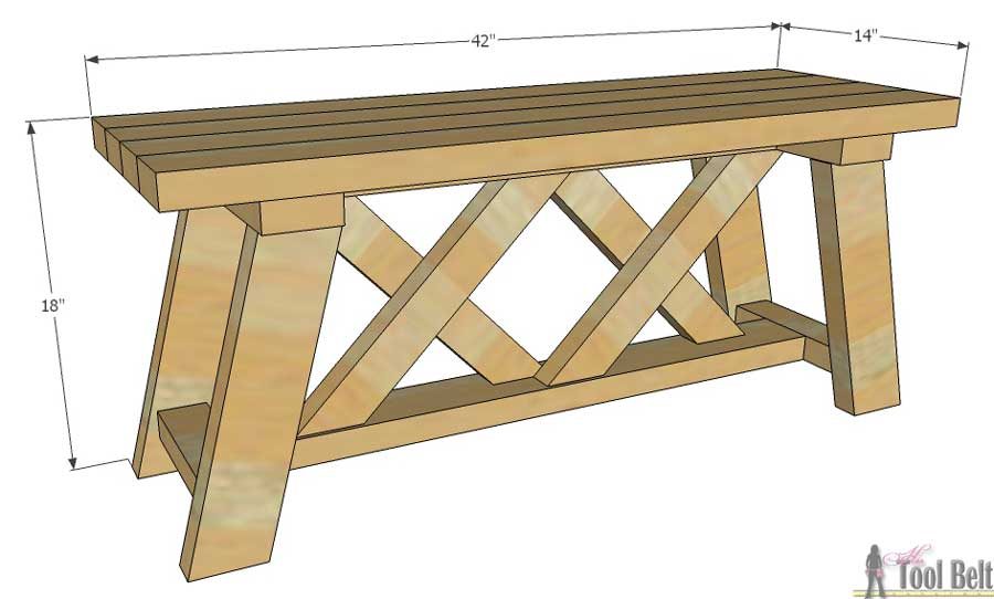 How to Build an Outdoor Bench with Free Plans