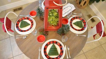 Buffalo Check Holiday Tablescape