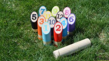DIY Scatter-Molkky Yard Game