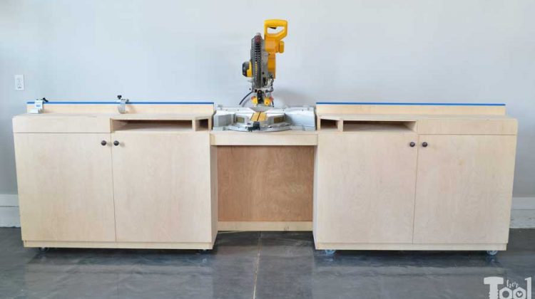 Mobile Miter Saw Station and Storage