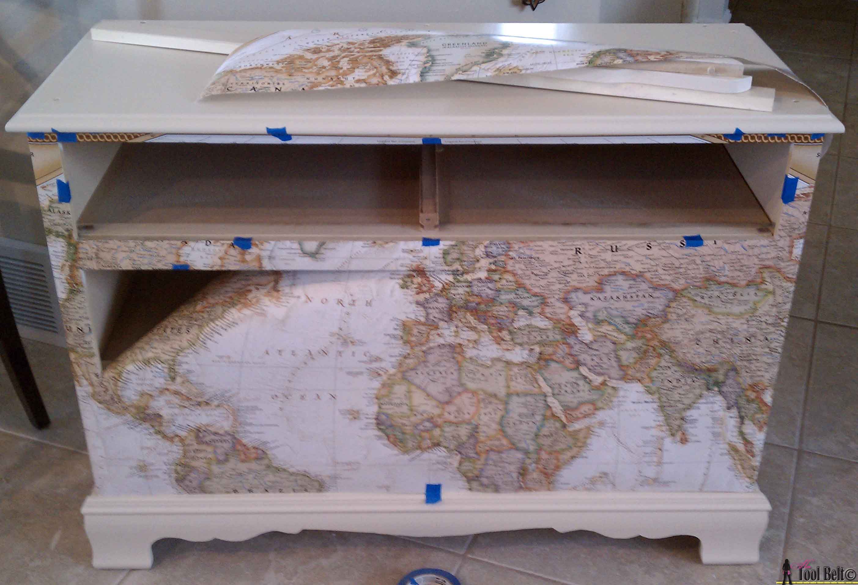 Map Dresser Cut Map To Fit Drawers 