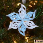 8th Day of Christmas – 3-D Felt Snowflake Ornament