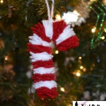 9th Day of Christmas – Chunky Felt Candy Cane Ornament