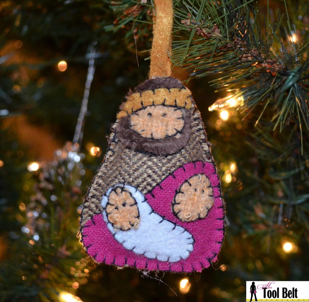 People Nativity ornament