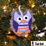 2nd Day of Christmas – Recycled Sweater Owl Ornament