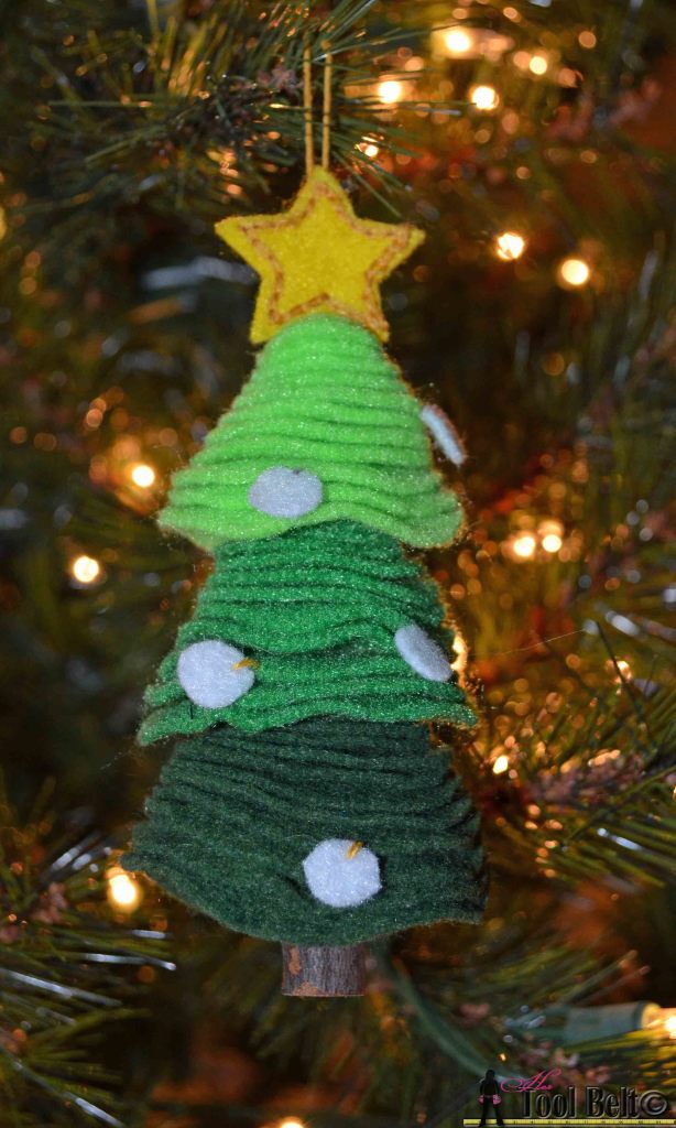 Stacked Felt Christmas Tree Ornament, printable pattern