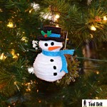 5th Day of Christmas – Stacked Felt Snowman Ornament