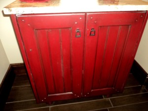 Red Home Show Cabinet