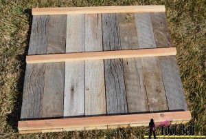 back of rustic plank photo backdrop