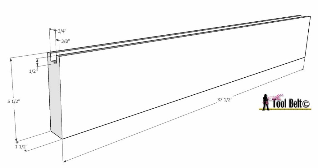 chevron twin bed plan board rail copy