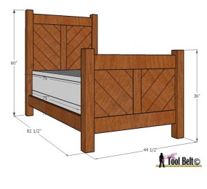 chevron bed overall dimensions