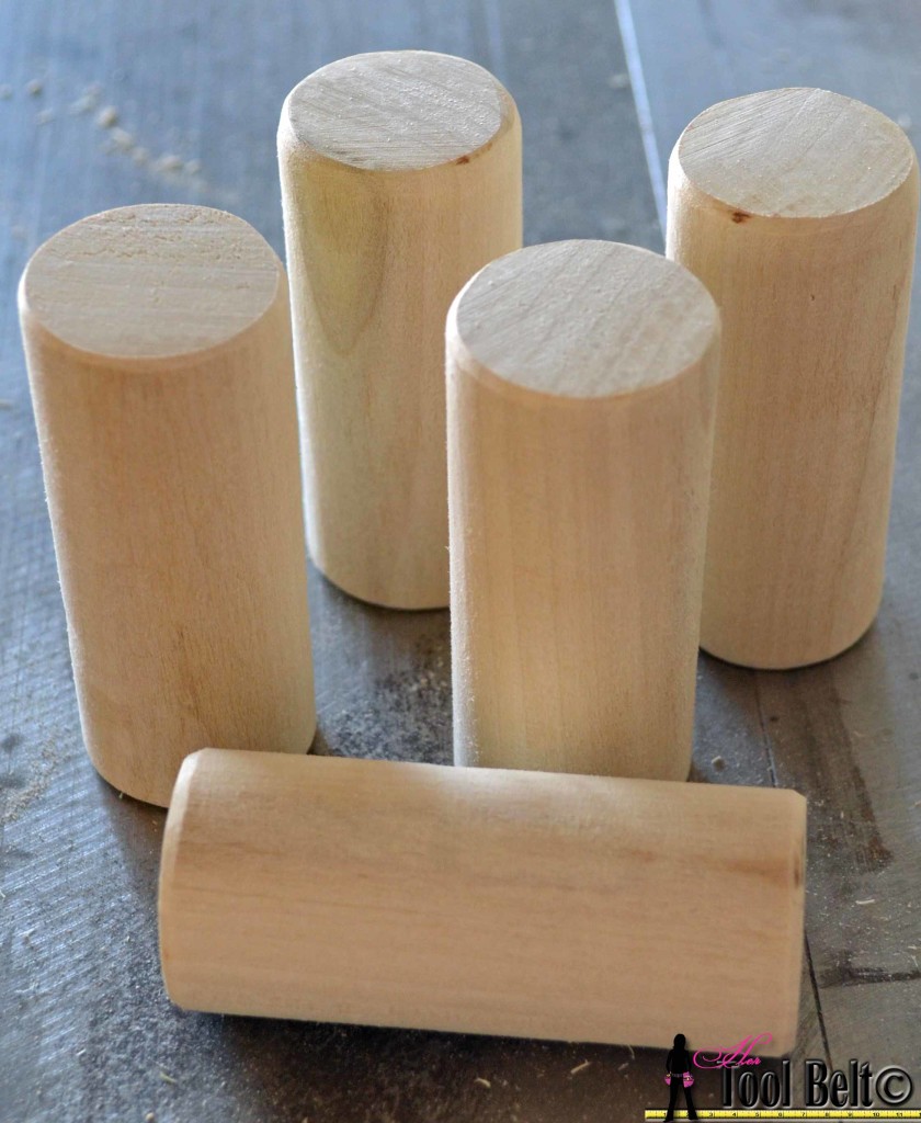 woof-em sand dowel pieces