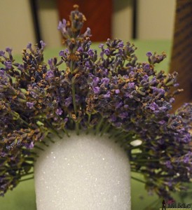 Lavender tower - continue adding sprigs