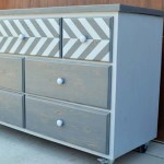 7 Drawer Dresser with Chevron Top