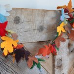 Recycled Sweater Fall Garland