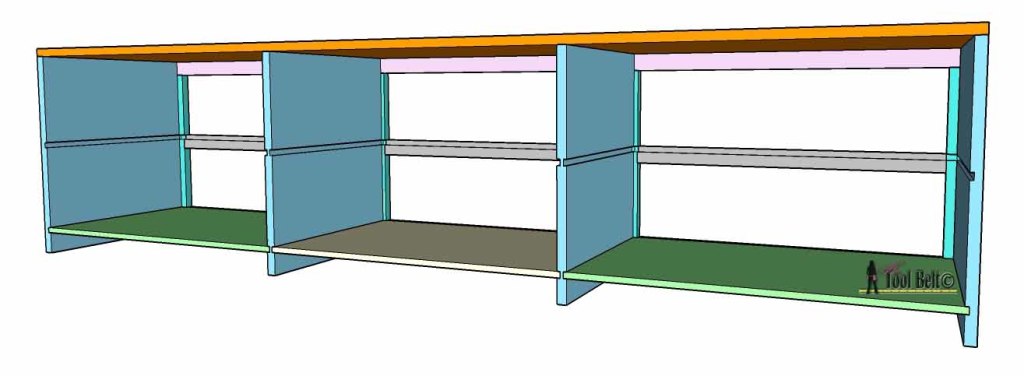 Love this shoe shelf bench, easily kick off your shoes and be on your way. Free plans customized to your space on hertoolbelt.com