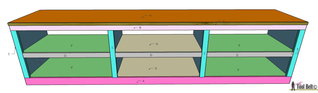 Love this shoe shelf bench, easily kick off your shoes and be on your way. Free plans customized to your space on hertoolbelt.com