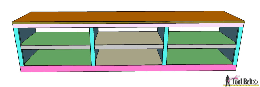 Love this shoe shelf bench, easily kick off your shoes and be on your way. Free plans customized to your space on hertoolbelt.com