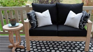 outdoor love seat and chair from 2x4's