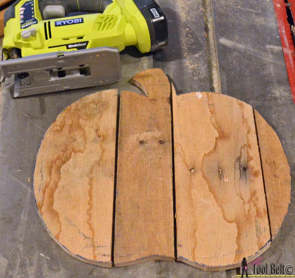 rustic pallet pumpkin cut out pattern