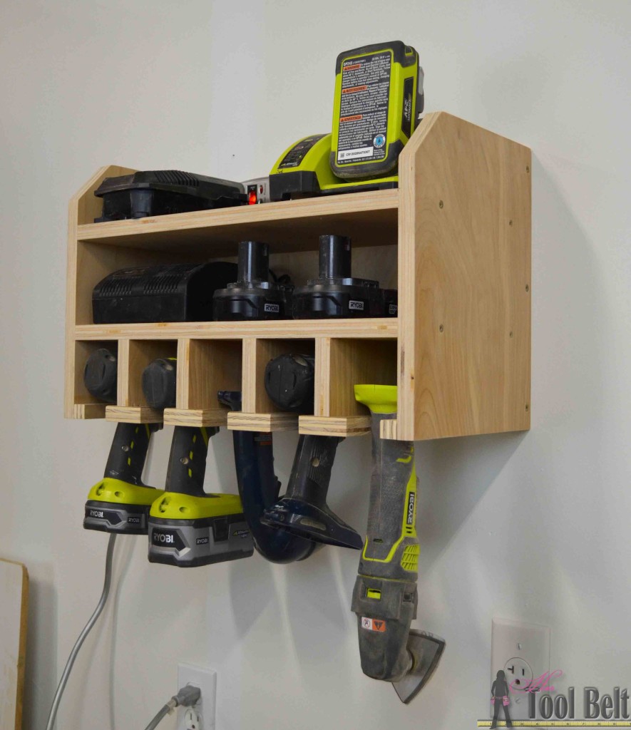 Cordless Drill Storage - Charging Station - Her Tool Belt