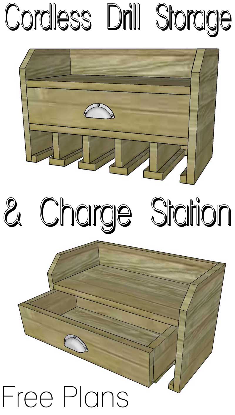 Cordless Drill Storage - Charging Station - Her Tool Belt