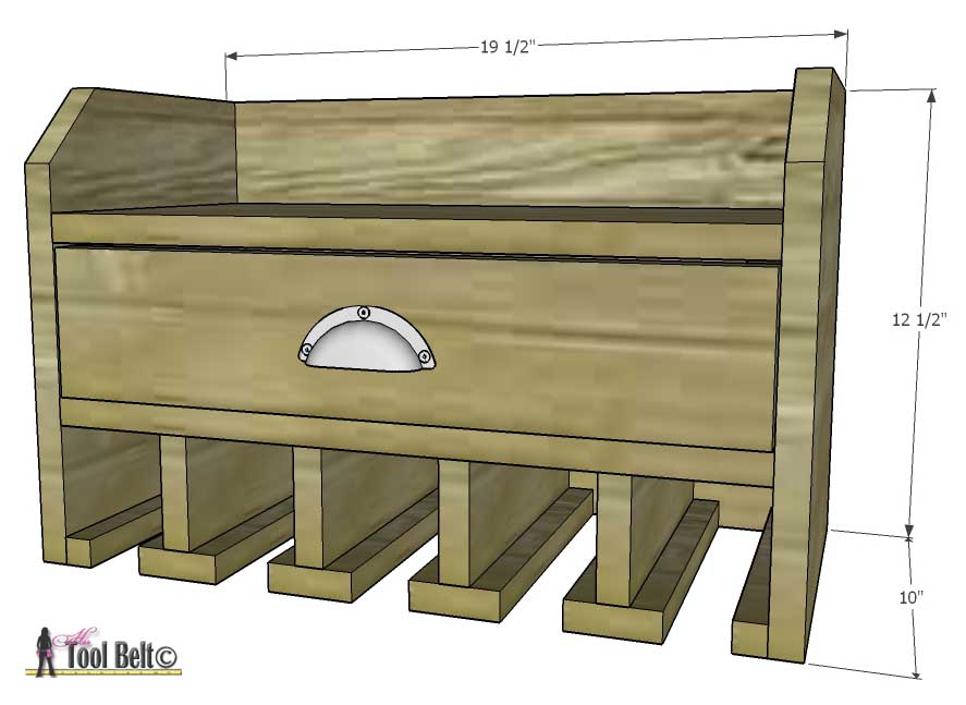 Organize your tools, free plans for a DIY cordless drill storage and battery charging station. 