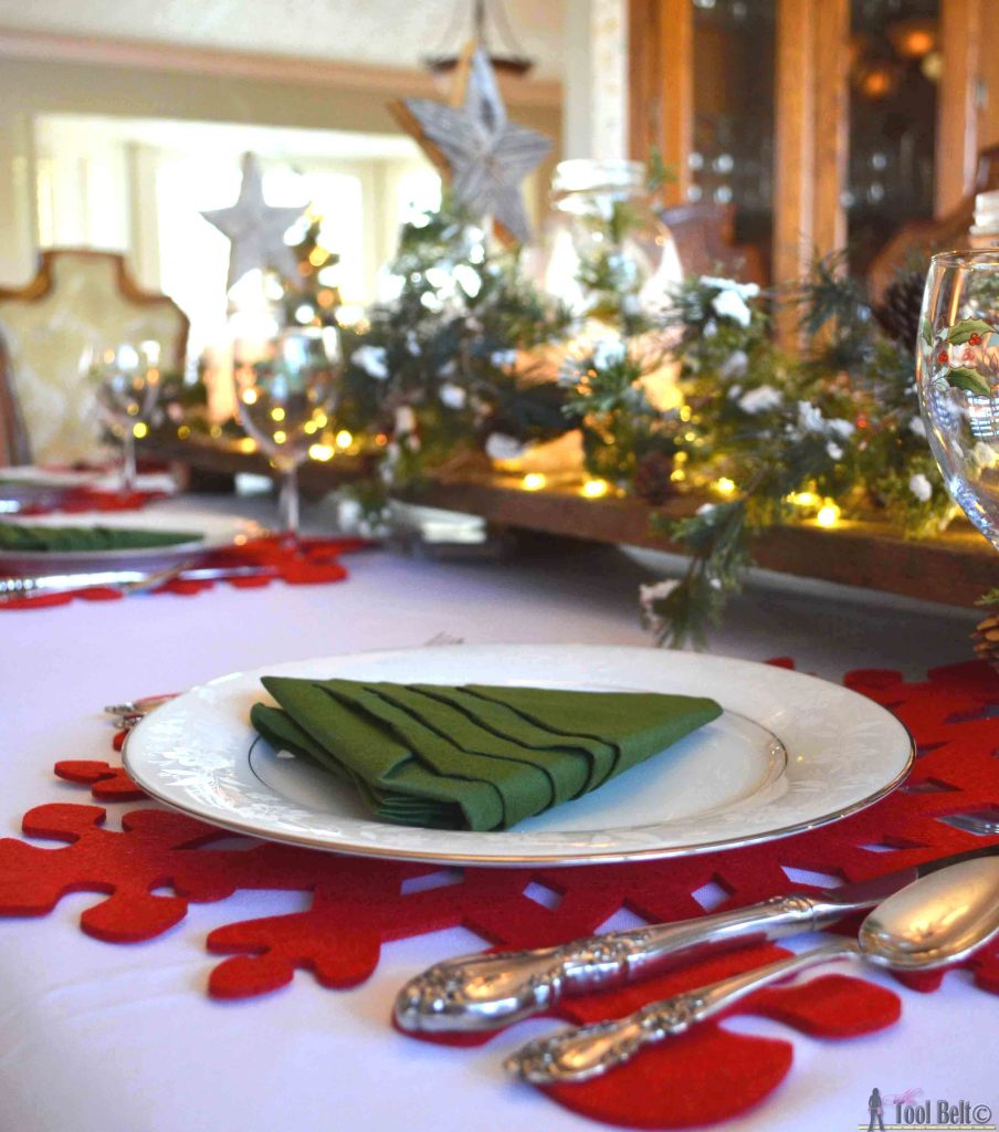 Create an easy winter wonderland Christmas table with a few simple DIY's.