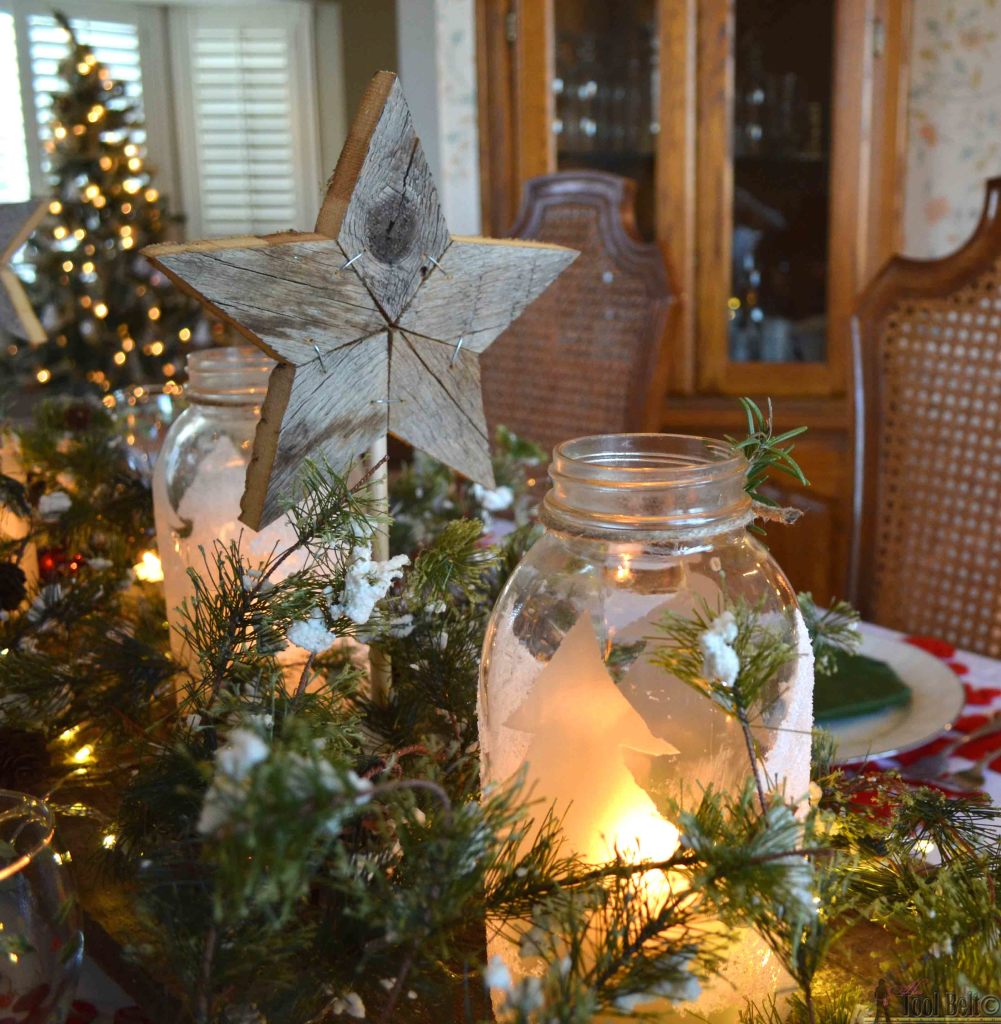 Create an easy winter wonderland Christmas table with a few simple DIY's.