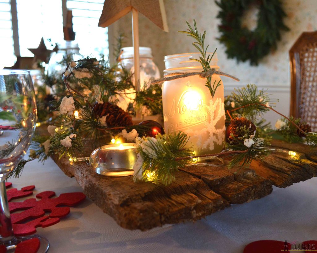 Create an easy winter wonderland Christmas table with a few simple DIY's.