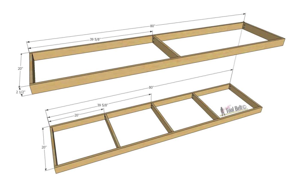 Build a console table with awesome scroll legs, definitely a statement piece! Free woodworking plans.