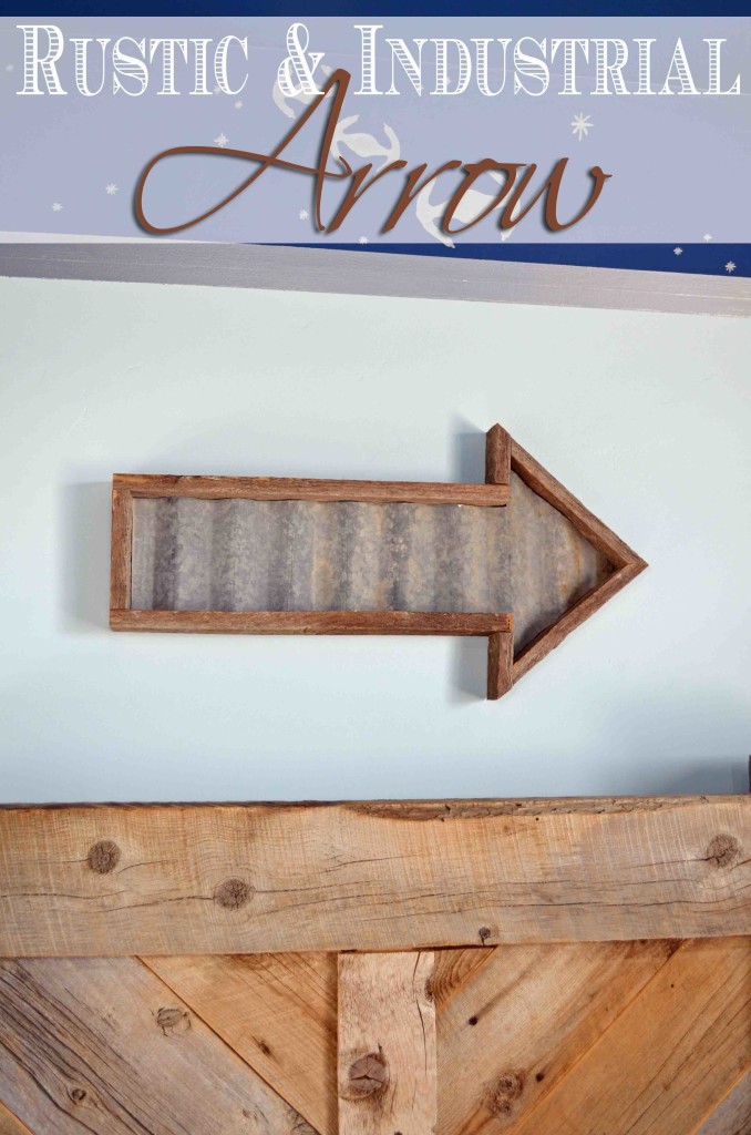 Build an easy industrial and rustic arrow with these free plans to add farmhouse style.