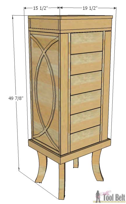 jewelry cabinet - her tool belt