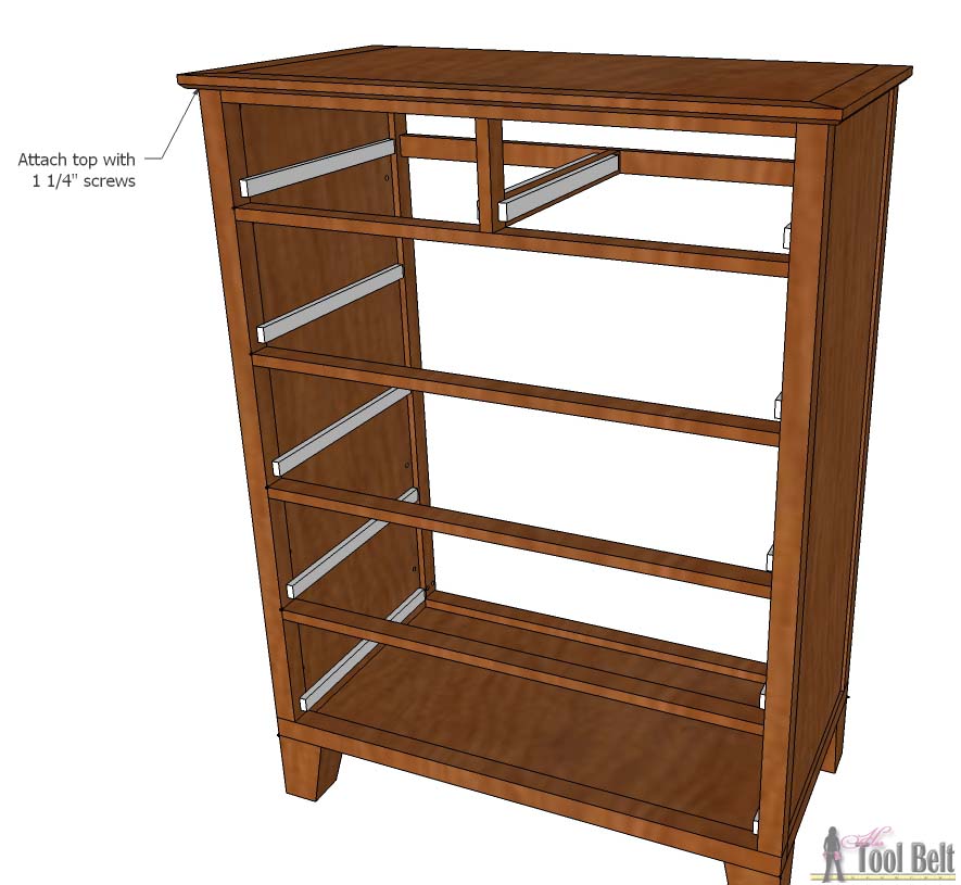 Tall Dresser with Tapered Legs - Her Tool Belt Tall Dresser with Tapered Legs - Her Tool Belt