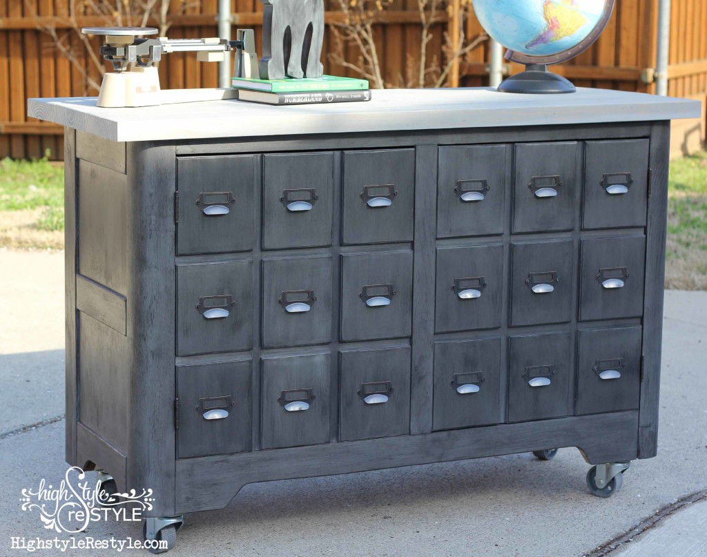 Convert an old cabinet into an industrial cart or build one from scratch with these free woodworking plans.  You have got to see the before pics, unbelievable!!!