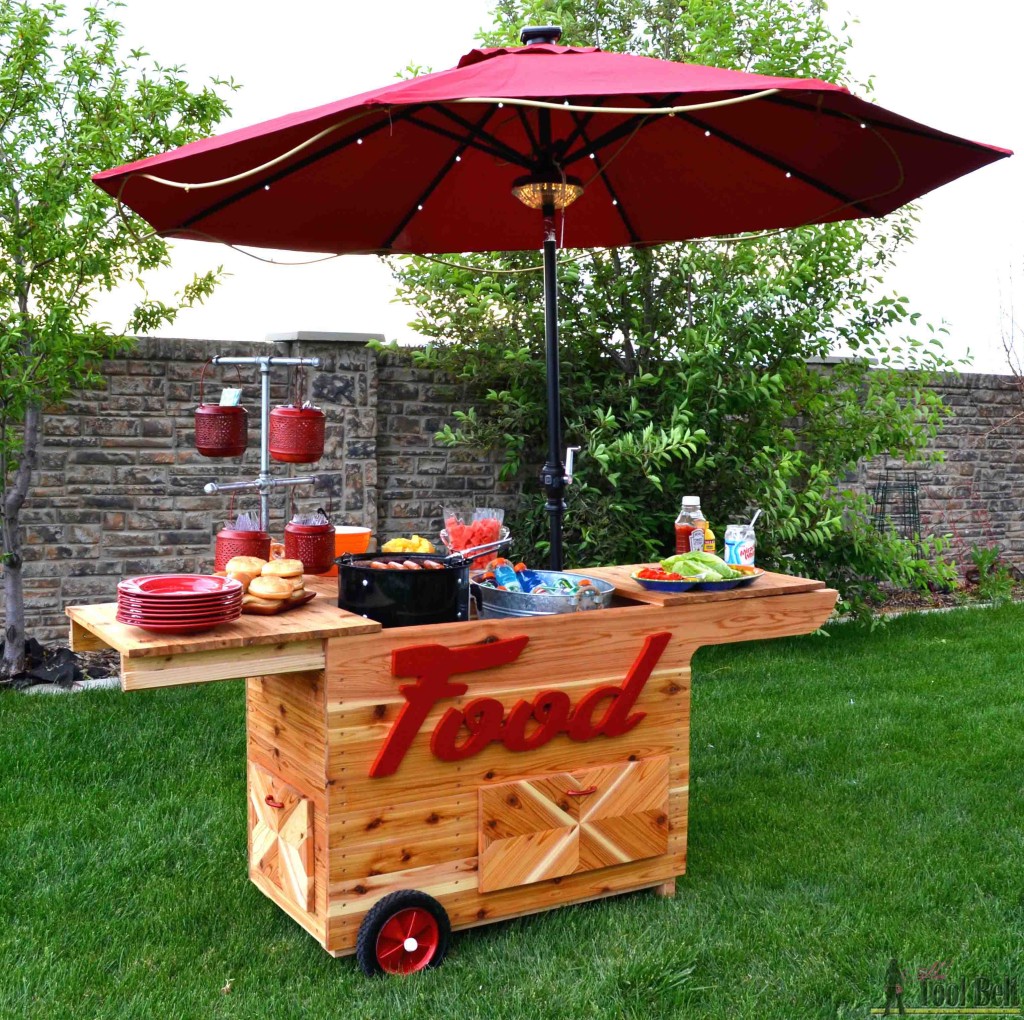 DIY Lemonade Stand with Wheels - Her Tool Belt