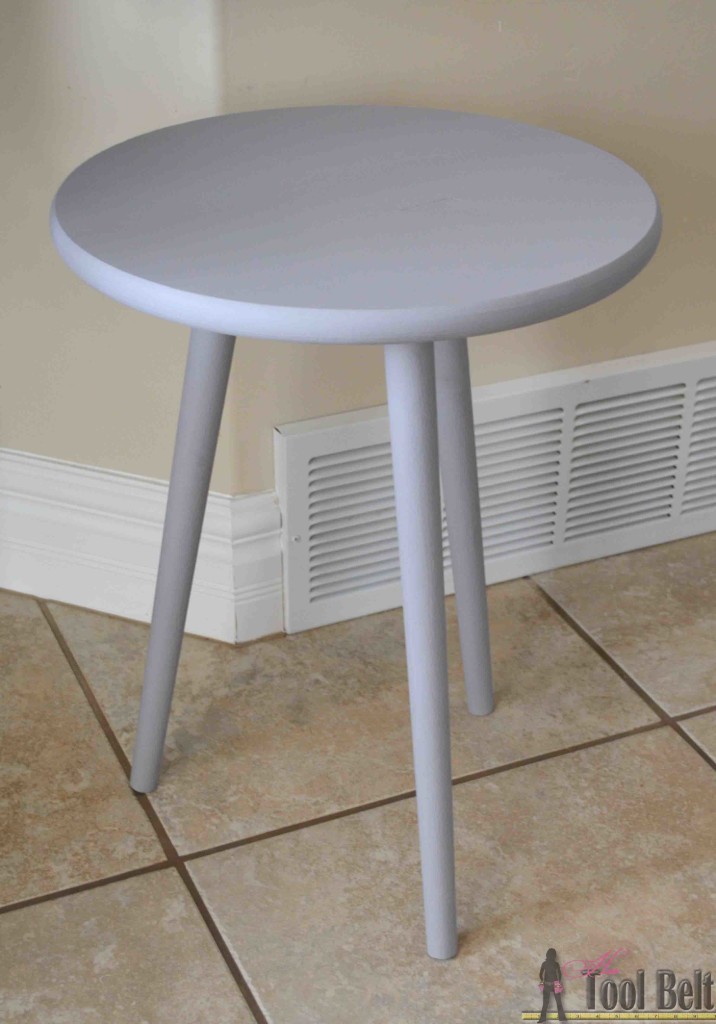 This project is so easy, 15 minutes and you have a mid-century modern side table.