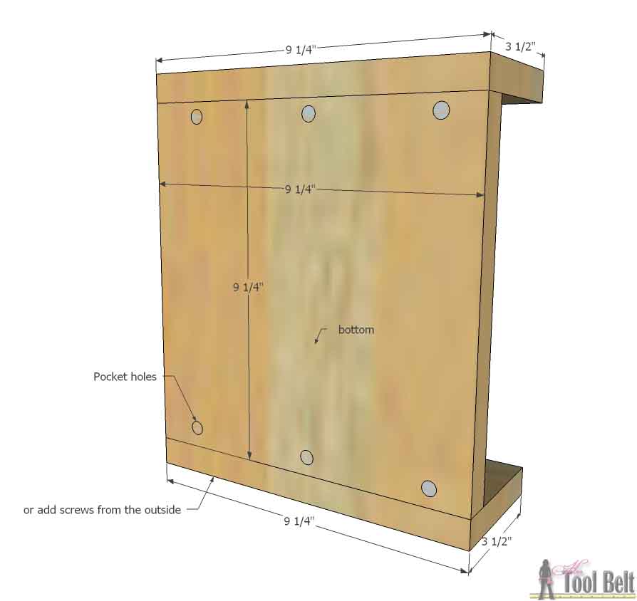 The perfect centerpiece for a rustic wedding or party! Free Plans for a DIY square planter box caddy that holds 4 quart mason jars. 