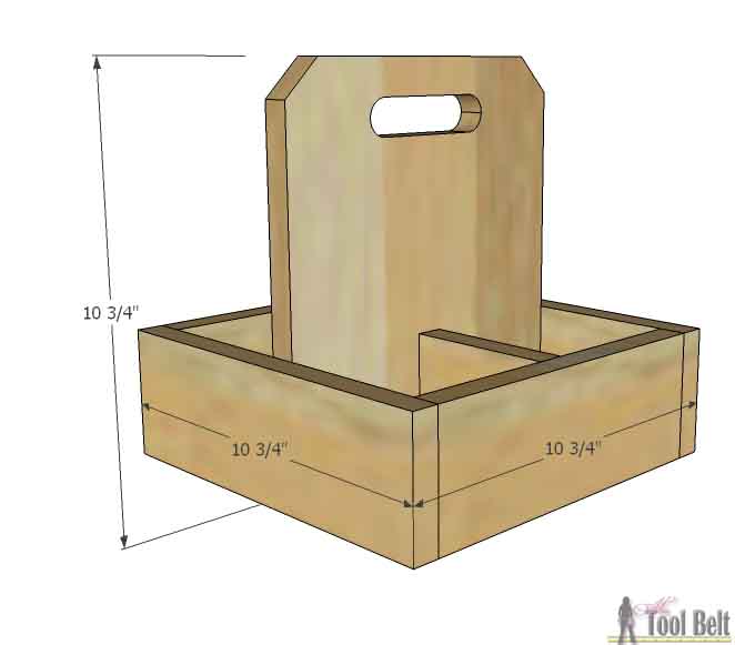 The perfect centerpiece for a rustic wedding or party! Free Plans for a DIY square planter box caddy that holds 4 quart mason jars. 