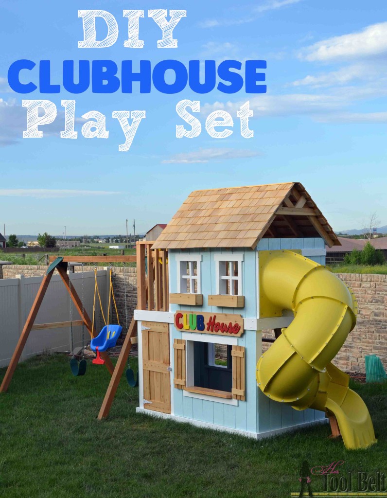 DIY clubhouse play set