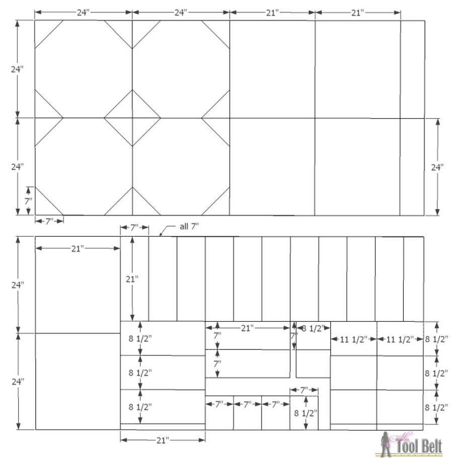 Step 1 Cut Diagram