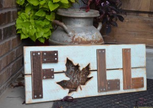 dIY wooden fall sign