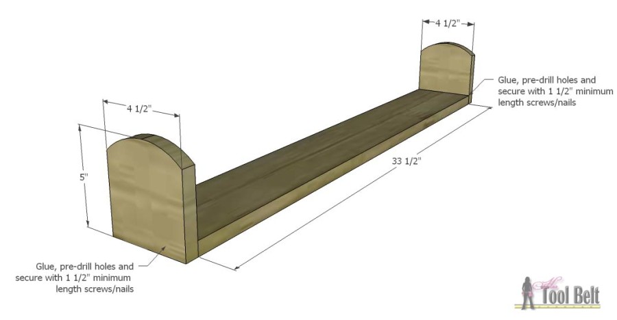 DIY scalloped planter box centerpiece - free plans Hertoolbelt