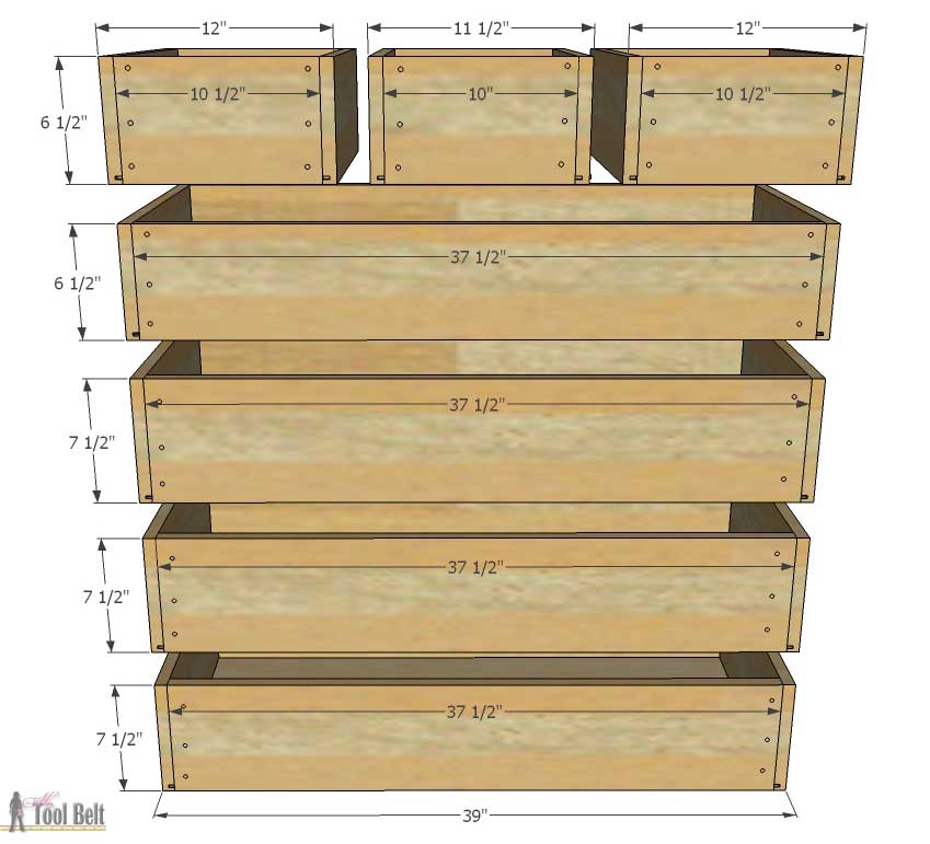 Empire Dresser Drawer Dimension Her Tool Belt